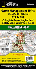 Load image into Gallery viewer, National Geographic Collegiate Pks Eagles Nest Holy Cross GMU Map Bundle TI01021181B