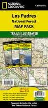 Load image into Gallery viewer, National Geographic Trails Illustrated CA Los Padres Nat Forest Map Pack Bundle