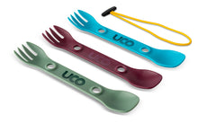 Load image into Gallery viewer, UCO Mini Utility Spork 3-Pack Terra Colors w/Tether F-SP-M-3PK