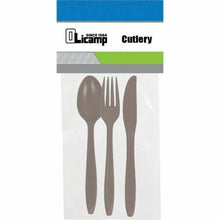 Load image into Gallery viewer, Olicamp Knife-Fork-Spoon BPA-Free Utensil - Ultralight Camping Cutlery 3-Pack