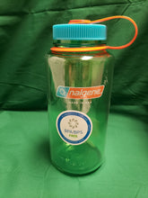Load image into Gallery viewer, Nalgene Wide Mouth 32oz Bottle Pear Green with Blue/Orange Cap