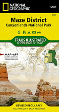 Load image into Gallery viewer, National Geographic Trails Illustrated Utah Canyonlands Maze District Map TI00000312