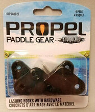 Load image into Gallery viewer, Shoreline Marine Propel Paddle Gear Kayak Lashing Hooks Kit 4-Pack w/Hardware