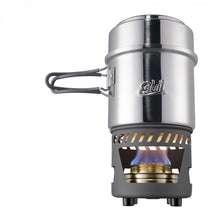Load image into Gallery viewer, Esbit Alcohol Stove & Cookset w/Burner & 985ml Stainless Pot & Lid E-CS985ST
