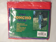 Load image into Gallery viewer, Liberty Mountain Waterproof Vinyl Rain Poncho Red 52" x 80" Survival