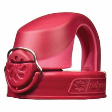 Load image into Gallery viewer, Nalgene On The Fly 24oz Water Bottle Clear Red w/Beet Red OTF Cap - BPA Free
