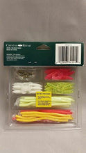 Load image into Gallery viewer, Crystal River Trout Worms Grubs Terminal 54-Piece Kit Fishing Lures Trout-54