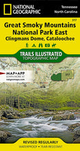 Load image into Gallery viewer, National Geographic Trails Illustrated TN/NC Clingmans Dome Nat Park Map TI00000317