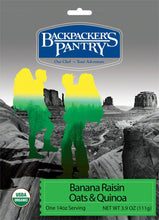 Load image into Gallery viewer, Backpacker's Pantry Organic Banana Raisin Oats Quinoa Cereal
