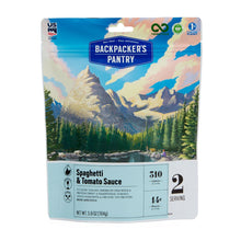 Load image into Gallery viewer, Backpacker's Pantry Spaghetti & Tomato Sauce 2-Serving Meal