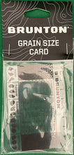 Load image into Gallery viewer, Brunton Grain Size Card Geology Reference Tool F-GRAINCARD