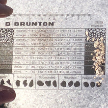 Load image into Gallery viewer, Brunton Grain Size Card Geology Reference Tool F-GRAINCARD