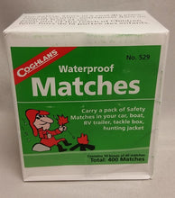 Load image into Gallery viewer, Coghlan's Waterproof Safety Matches - Ten Boxes of 40 matches per box retail pkg 529