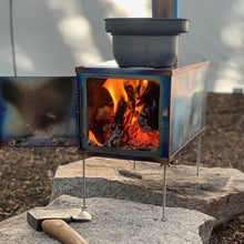 Load image into Gallery viewer, Peregrine Equipment Titanium Wood Burning Tent Stove w/6' Chimney