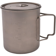 Load image into Gallery viewer, Olicamp Space Saver Ultralight Titanium 750ml Mug w/Folding Handles, Lid, & Bag