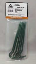 Load image into Gallery viewer, Liberty Mountain Ultralight Hard Anodized Aluminum Hook Stakes Green 6-Pack