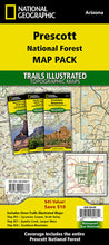 Load image into Gallery viewer, National Geographic Trails Illustrated AZ Prescott Nat Forest Map Pack Bundle