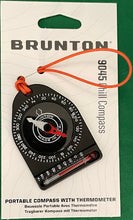 Load image into Gallery viewer, Brunton Tag-Along Key Ring Compass Thermometer w/Lanyard F-9045-OR