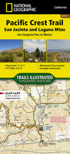 Load image into Gallery viewer, National Geographic TI Pacific Crest Trail CA San Jacinto Laguna Topo Map Guide TI00001012