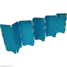 Load image into Gallery viewer, Olicamp Convector Windshield Anodized Aluminum Windscreen Blue w/Stuff Bag