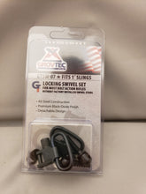 Load image into Gallery viewer, GROVTEC Black 1" Locking Swivel Set with Studs 1-Pair GTSW07