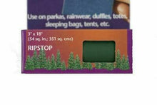 Load image into Gallery viewer, Kenyon K-Tape 3'' x 18'' Forest Green Ripstop Nylon Adhesive-Backed Repair Tape