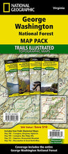 Load image into Gallery viewer, National Geographic George Washington Nat Forest Map Pack Bundle TI01021242B