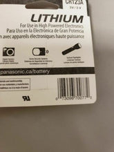 Load image into Gallery viewer, Panasonic CR123A Lithium 3V Camera Photo Battery 6-Pack CR17345-DL/EL123A-K123A