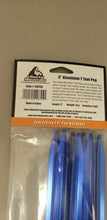 Load image into Gallery viewer, Liberty Mountain Blue Anodized Aluminum 9" Y Tent Pegs / Stakes 6-Pack