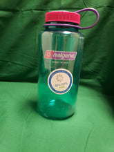 Load image into Gallery viewer, Nalgene Wide Mouth 32oz Bottle Surfer Aqua with Magenta Cap
