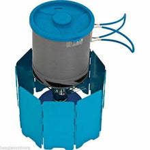 Load image into Gallery viewer, Olicamp Convector Windshield Anodized Aluminum Windscreen Blue w/Stuff Bag