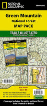 Load image into Gallery viewer, National Geographic VT Green Mountain NF Map Pack Bundle TI01021128B