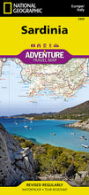 Load image into Gallery viewer, National Geographic Adventure Map Island of Sardinia, Italy Europe AD00003309
