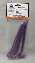 Load image into Gallery viewer, Liberty Mountain Ultralight Hard Anodized Aluminum Hook Stakes Purple 6-Pack