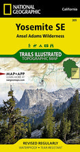 Load image into Gallery viewer, National Geographic Trails Illustrated CA Yosemite NP SE Ansel Adams Map TI00000309