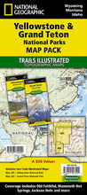 Load image into Gallery viewer, National Geographic Yellowstone/Grand Teton Map Bundle TI01020578B
