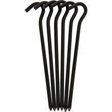 Load image into Gallery viewer, Liberty Mountain Ultralight Hard Anodized Aluminum Hook Stakes Black 6-Pack