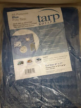 Load image into Gallery viewer, Kotap 5' x 7' UV Resistant Waterproof Blue Poly Tarp w/Grommets & Rope Hem