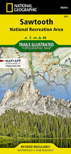 Load image into Gallery viewer, National Geographic Trails Illustrated ID Sawtooth Nat. Recreation Area Map TI00000870