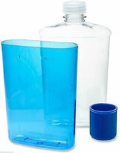 Load image into Gallery viewer, Nalgene Flask 12oz Drink Bottle Glacier Blue - Slender Lightweight Leakproof