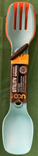 Load image into Gallery viewer, New UCO Utility Spork Combo 2 Pack Teal / Orange F-SP-UT-2PKBULK
