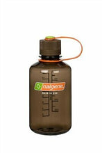 Load image into Gallery viewer, Nalgene Narrow Mouth 16oz Loop Top Water Bottle Woodsman w/Brown Lid BPA Free