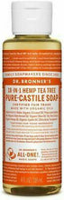 Load image into Gallery viewer, Dr Bronner's / Bronners 18-In-1 Hemp Tea Tree Pure-Castile Soap 4 oz Organic