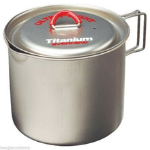 Load image into Gallery viewer, Evernew Titanium Ti Ultralight Mug Pot 500 550ml w/Pour Spout/Lid/Handles ECA537
