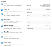 Load image into Gallery viewer, Nalgene Wide Mouth 16 oz Sustain Bottle Teal 2020-1716