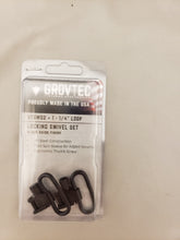 Load image into Gallery viewer, GROVTEC Black 1.25" Locking Sling Swivels 1-Pair GTSW02