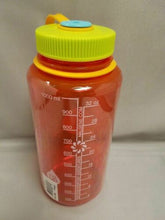 Load image into Gallery viewer, Nalgene Wide Mouth 32oz Loop Top Water Bottle Pomegranate w/Yel. Lid BPA Free
