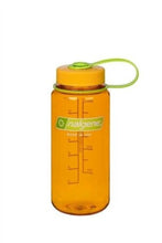 Load image into Gallery viewer, Nalgene Wide Mouth 16oz Loop Top Water Bottle Clementine w/Orange Lid BPA Free