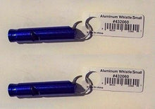 Load image into Gallery viewer, Liberty Mountain Small Aluminum Whistle Blue 1-Pack Emergency/Signal/Survival