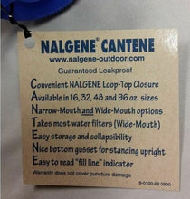 Load image into Gallery viewer, Nalgene Cantene Wide Mouth Loop-Top 96oz Water Bottle Flexible Storage Canteen